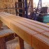 Beams with rope carving on the corners. Ready for shipment.
