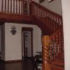 Hand carved stair railings.
Home built by Charlie Mallory.